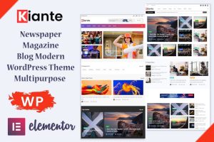 Download Kiante - Newspaper Magazine Blog Modern WordPress