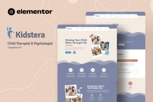 Download Kidstera - Child Therapist & Psychologist Elementor Template Kit