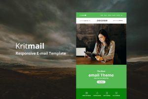 Download Krit Mail - Responsive E-mail Template  Krit Mail - 40+ Modules Responsive Email Template is a Modern and Clean Design email template.