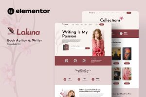 Download Laluna - Book Author & Writer Elementor Template Kit