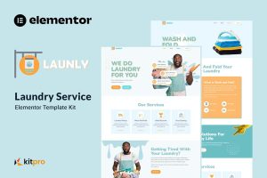 Download Launly - Laundry Service Elementor Template Kit