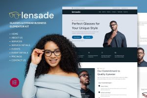 Download Lensade - Glasses & Eyewear Elementor Template Kit