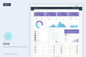 Download Lexa - React Admin & Dashboard Template Lexa React is a simple and beautiful admin template built with Bootstrap ^5.0.1. It has 6...