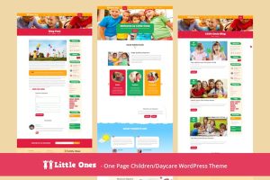 Download Little Ones - One Page Children/Daycare WordPress