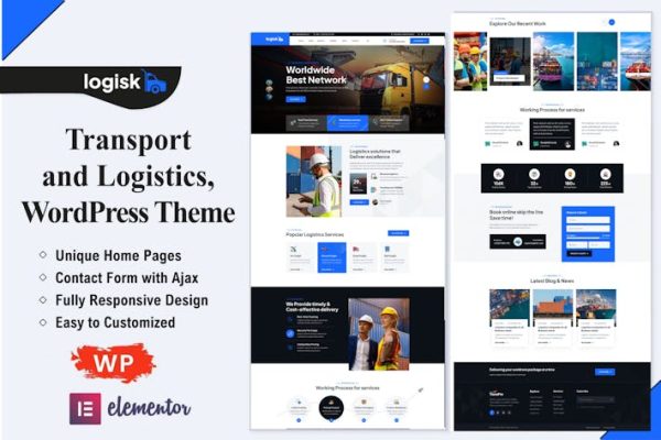 Download Logisk - Transport & Logistics WordPress Theme