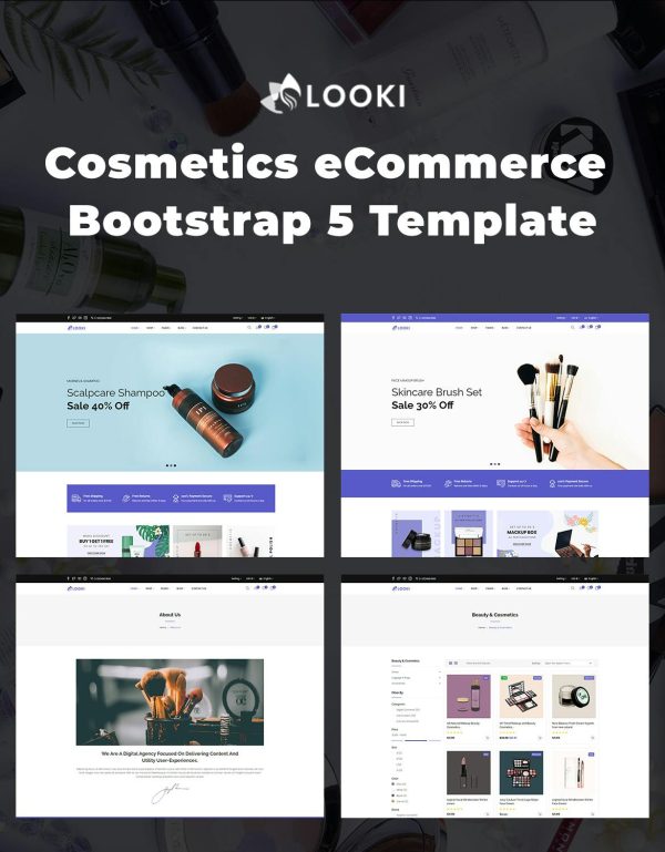 Download Looki - Responsive eCommerce HTML5 Template This HTML5 template focuses on enabling you to publish your product in a delicate style