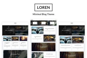 Download Loren Minimal Personal WordPress Blog Theme