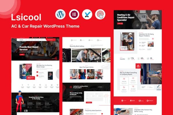 Download Lsicool - AC & Car Repair WordPress Theme