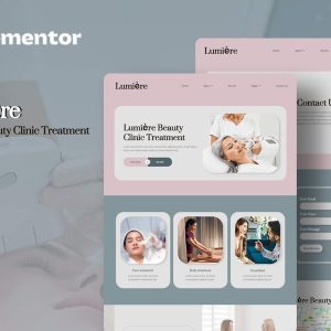 Download Lumiere - Beauty Clinic Treatment Elementor Template Kit