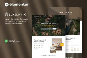 Download Luxeliving – Luxury Resort & Hotel Elementor Template Kit