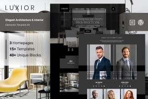 Download Luxior - Architecture & Interior Elementor Template Kit