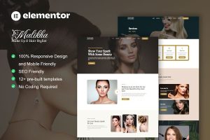 Download Malikha - Beauty Salon & Spa Elementor Pro Template Kit