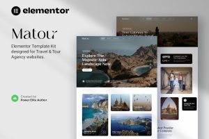Download Matour – Tour & Travel Agency Elementor Template Kit