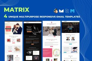 Download Matrix - Multipurpose Responsive Email Templates Best multipurpose marketing email templates