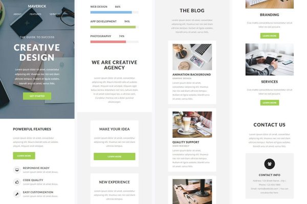 Download Maverick - Responsive Email + StampReady Builder Maverick is clean and modern email template is awesome design for your corporate and business email.