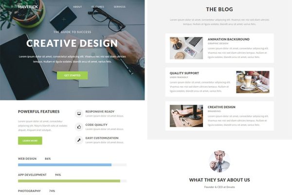 Download Maverick - Responsive Email + StampReady Builder Maverick is clean and modern email template is awesome design for your corporate and business email.