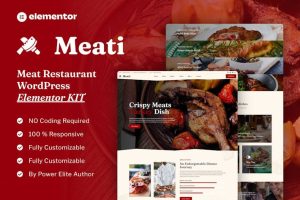 Download Meati - Meat Restaurant Elementor Template Kit