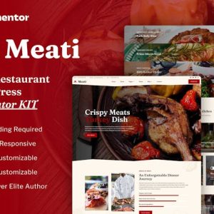 Download Meati - Meat Restaurant Elementor Template Kit