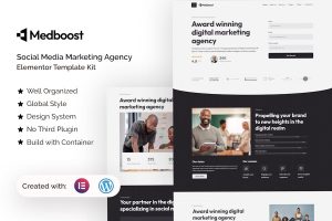 Download Medboost - Social Media Marketing Agency Elementor Template Kit