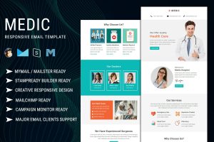 Download Medic - Multipurpose Responsive Email Template Best Medical Health Care email template to grow your leads and empower your business