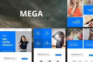 Download Mega - 35+ Modules E-mail Templates Mega Mail – Responsive Ecommerce Email Template is a Modern and Clean Design email template.