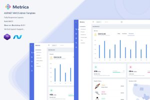 Download Metrica - ASP.NET MVC5 Admin & Dashboard Template Metrica very clean Minimal and Material Admin Dashboard Template