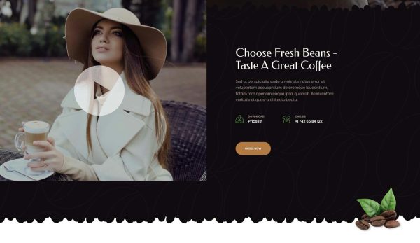 Download Mikkee - Coffee Landing Page HTML Template