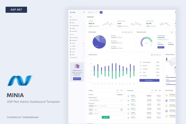 Download Minia - ASP.Net Admin Dashboard Template Minia is a simple and beautiful admin template built with Bootstrap ^5.1.3 and ASP.Net Core.