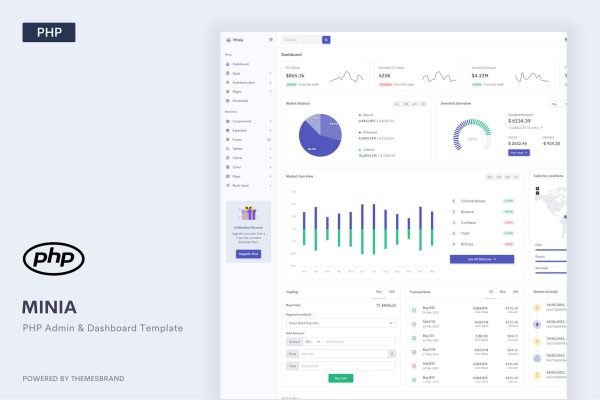 Download Minia - PHP Admin & Dashboard Template Minia PHP is a simple and beautiful admin template built with Bootstrap ^5.1.0. It has 6...