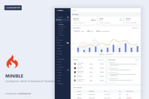 Download Minible - CodeIgniter Admin & Dashboard Template Minible is a simple and beautiful admin template built with Bootstrap 5.1.3 and CodeIgniter 4.