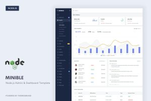 Download Minible - Node.js Admin & Dashboard Template Minible is a fully featured premium admin dashboard template in Bootstrap ^5.0.0-beta2 and Node js..