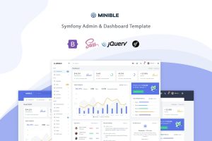 Download Minible - Symfony Admin & Dashboard Template Minible is a simple and beautiful admin template built with Bootstrap ^5.1.3 and Symfony.