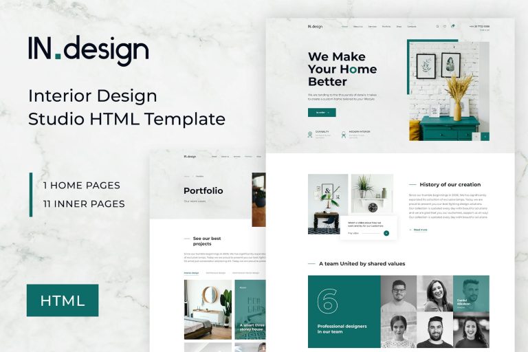 Download Mint - Interior Design HTML Template