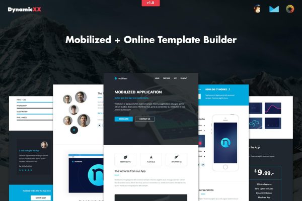 Download Mobilized - Responsive APP Email Template Mobilized - Responsive Email is a professional App Newsletter for companies and personal use.