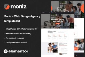 Download Moniz - Web Design Agency Elementor Template Kit