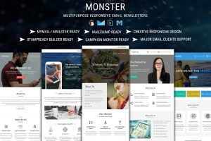 Download Monster Multiconcept Email Template Pack Best multiconcept email template pack for all kind of business