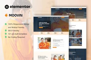 Download Moovin - Moving Company Elementor Pro Template Kit