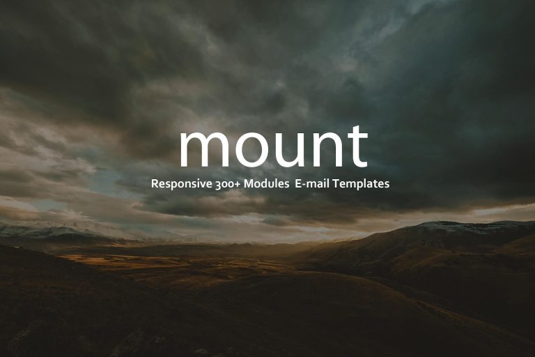 Download Mount - 300+ Modules E-mail Template