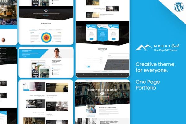 Download MountCool - Single Page Portfolio Wordpress Theme