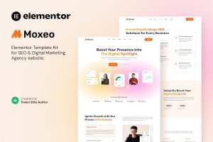 Download Moxeo – SEO & Digital Marketing Agency Elementor Template Kit