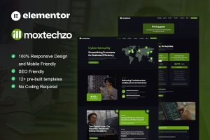 Download MoxTechzo - Tech Company & IT Service Elementor Template Kit