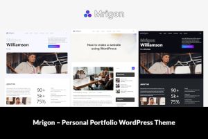 Download Mrigon – Personal Portfolio WordPress Theme