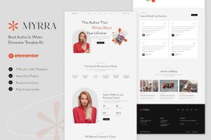 Download Myrra - Book Author & Writer Elementor Template Kit