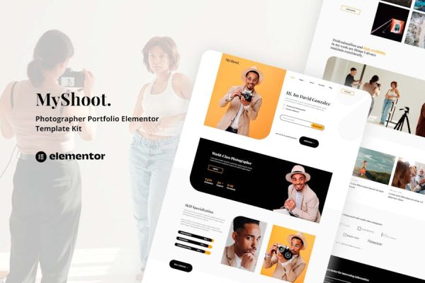 Download MyShoot - Photographer Portfolio Elementor Template Kit