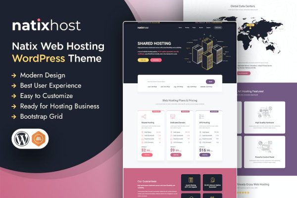 Download Natix | Web Hosting WordPress Theme