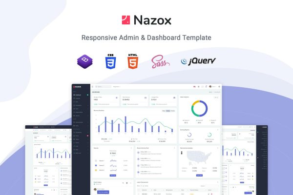 Download Nazox - Admin & Dashboard Template Nazox admin is based on a simple and modular design, which allows it to be easily customized.