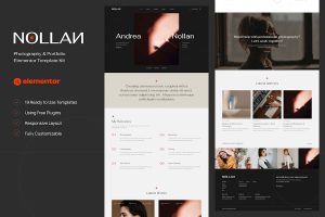 Download Nollan - Photography & Portfolio Elementor Template Kit