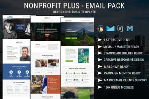 Download Nonprofit Plus - Email Pack Best Nonprofit Plus Email Template pack for your non-profit organization