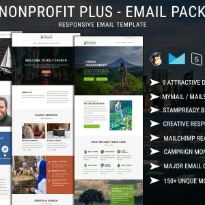 Download Nonprofit Plus - Email Pack Best Nonprofit Plus Email Template pack for your non-profit organization