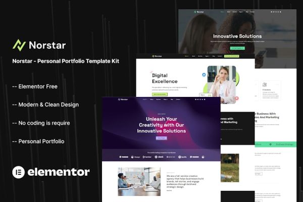 Download Norstar - Personal Portfolio Template Kit